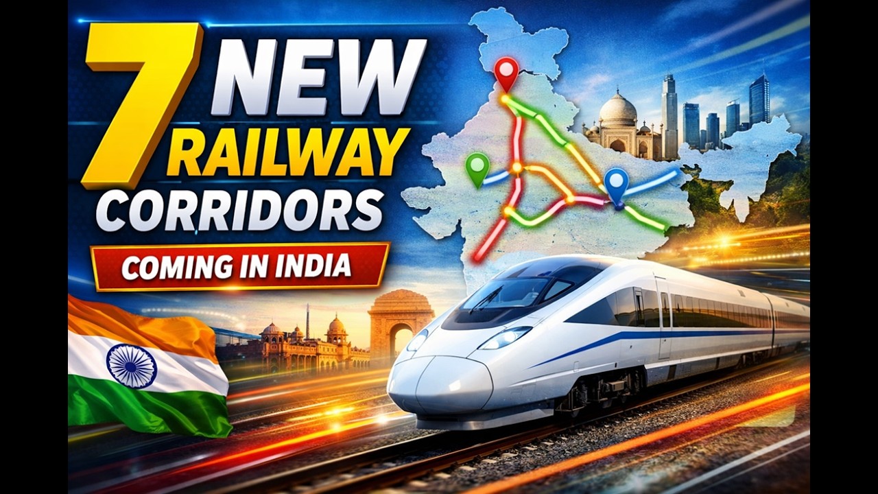 Seven New High-Speed Rail Corridors in India