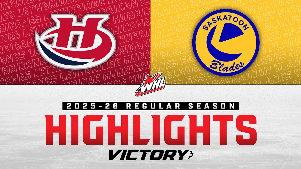 Lethbridge Hurricanes at Saskatoon Blades 12/12 | WHL Highlights 2025-26
