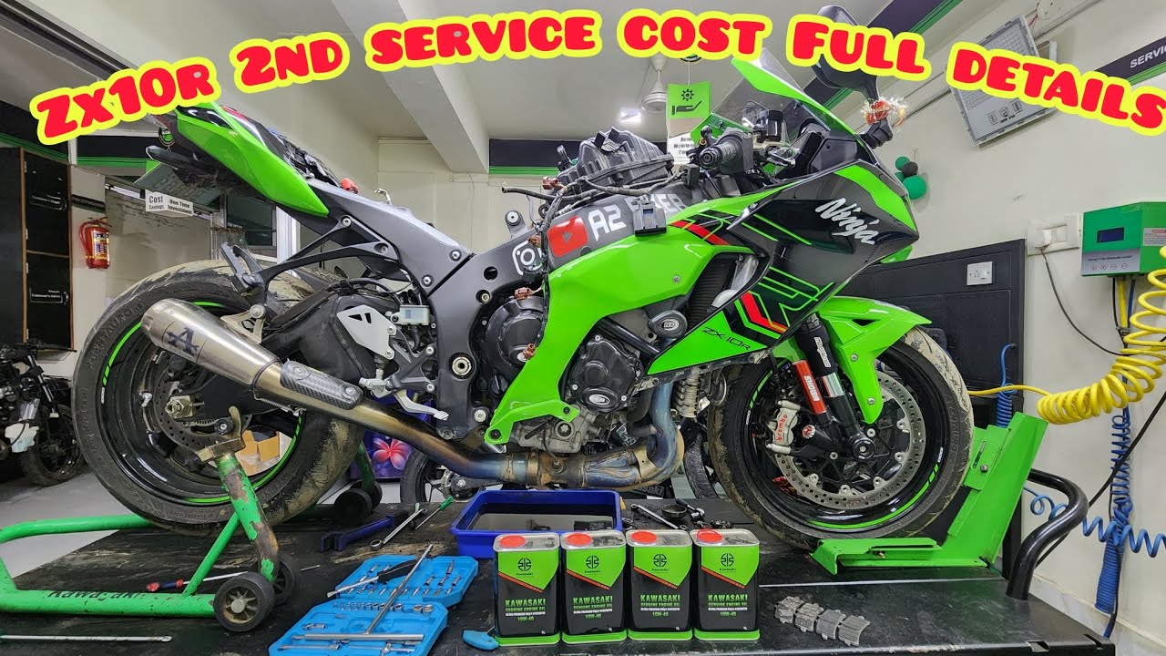 ZX10R SECOND SERVICE COST FULL DETAILS | A2 BIKER