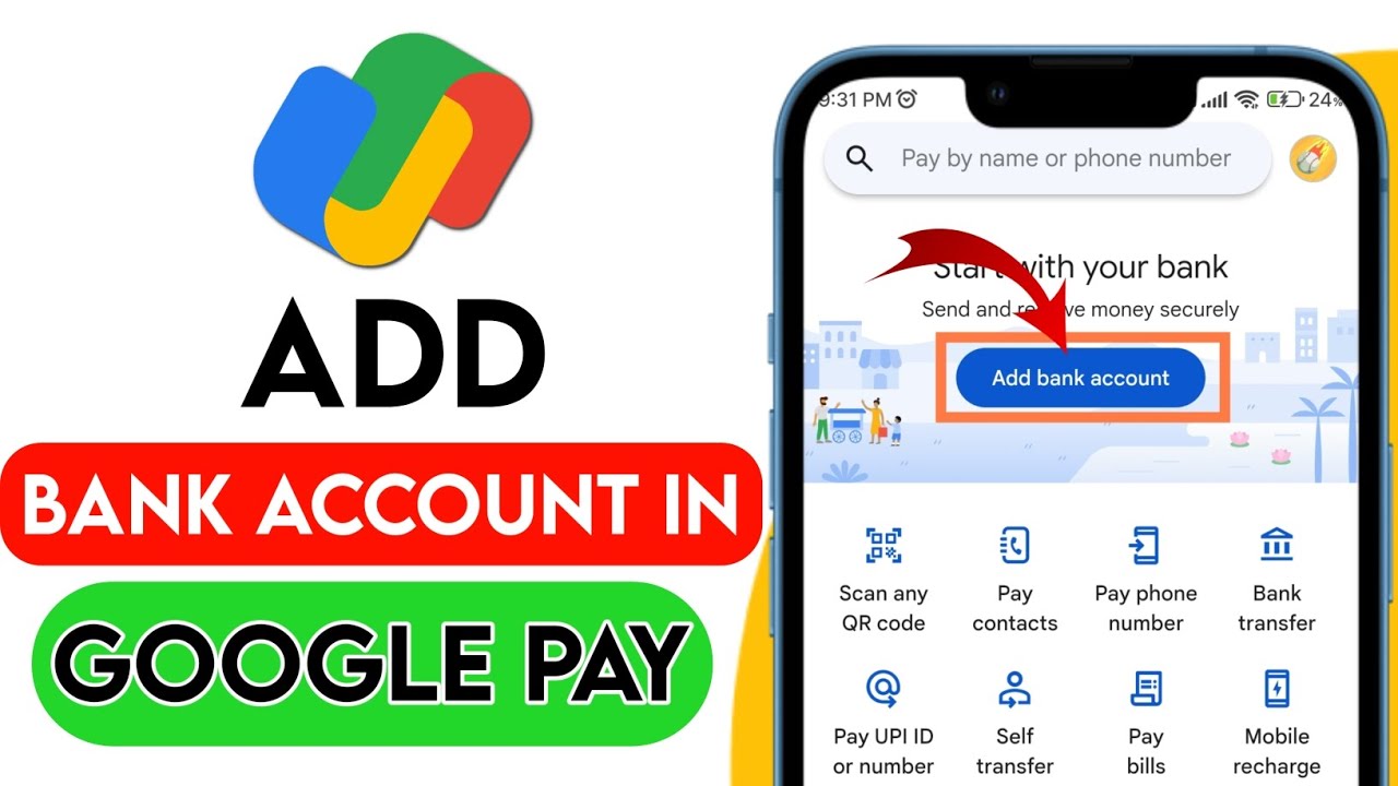 Как добавить банковский счет в Google Pay | Как привязать банковский счет в Google Pay