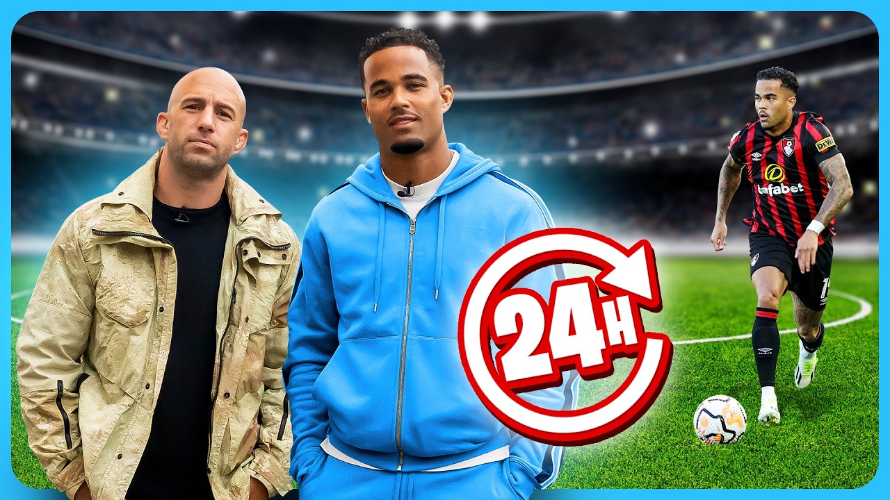 24 UUR met Justin Kluivert! House Tour, Ronaldo & Bournemouth!