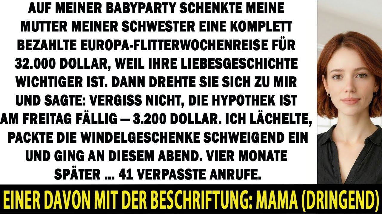 AUF MEINER BABYPARTY SCHENKTE MOM MEINER SCHWESTER EINE 32.000-$-HOCHZEITSREISE