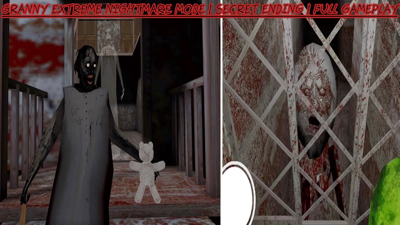 Granny Extreme Nightmare mode Secret Ending | Full gameplay 
