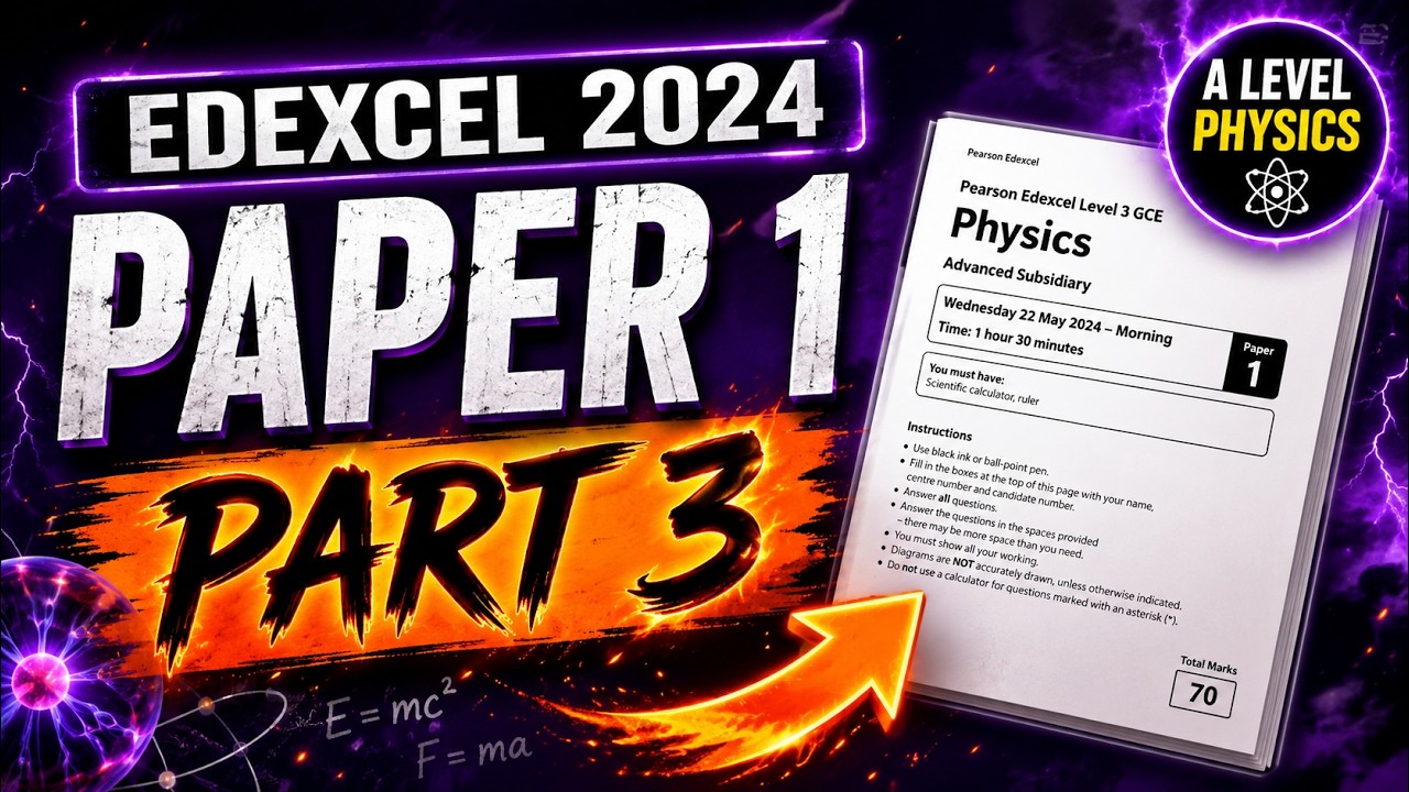 Edexcel 2024 Paper 1 part 3