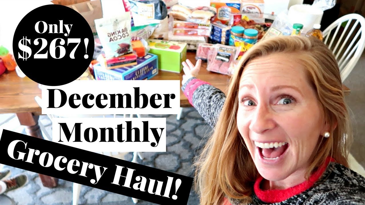 December 2017 Holiday Grocery Haul on a Budget | Tips to Save on Holiday Grocery Shopping!