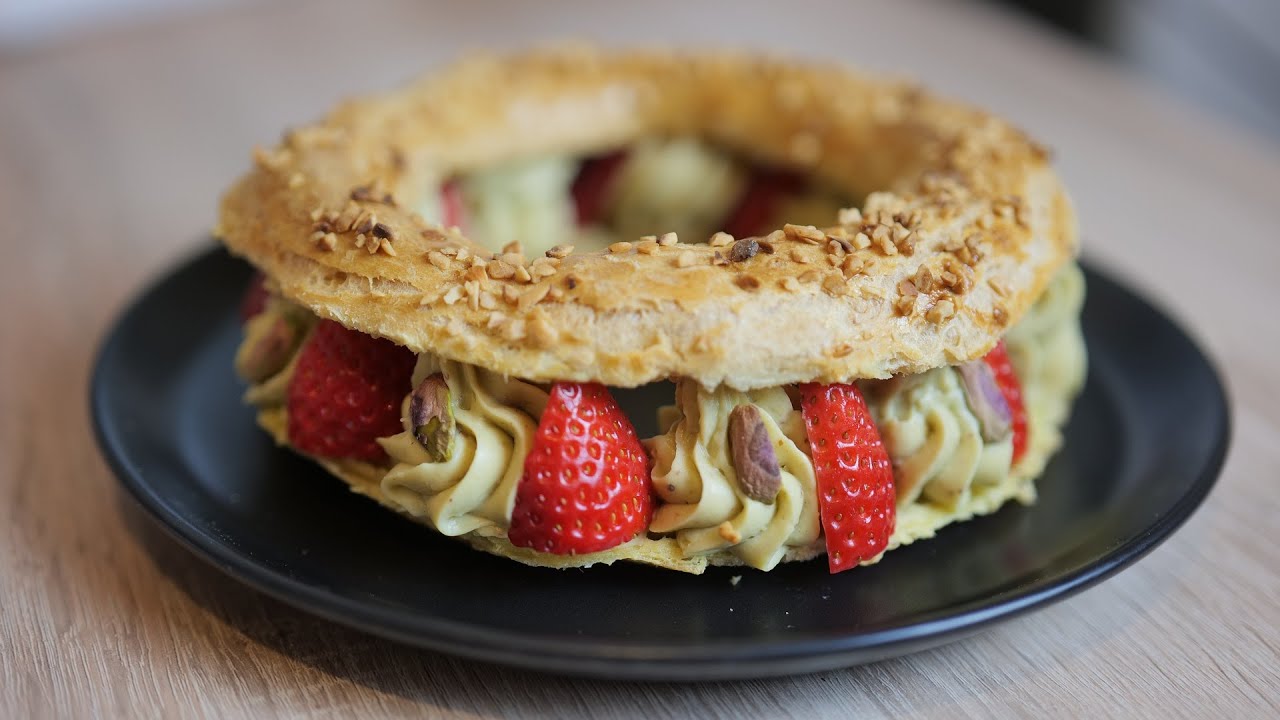 Praline Pistachio Paris Brest Recipe | Happy Valentine's Day