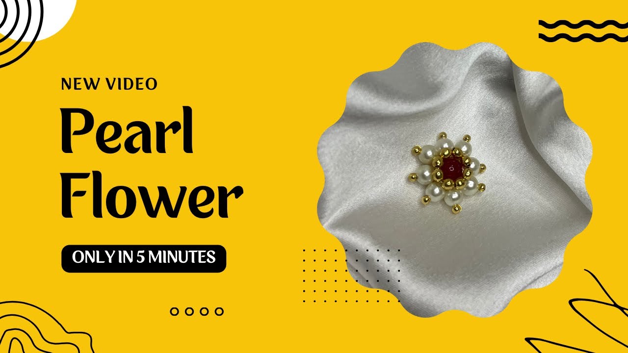 मोत्याचे परफेक्ट फुल कसे बनवायचे | pearl flower tutorial | DIY