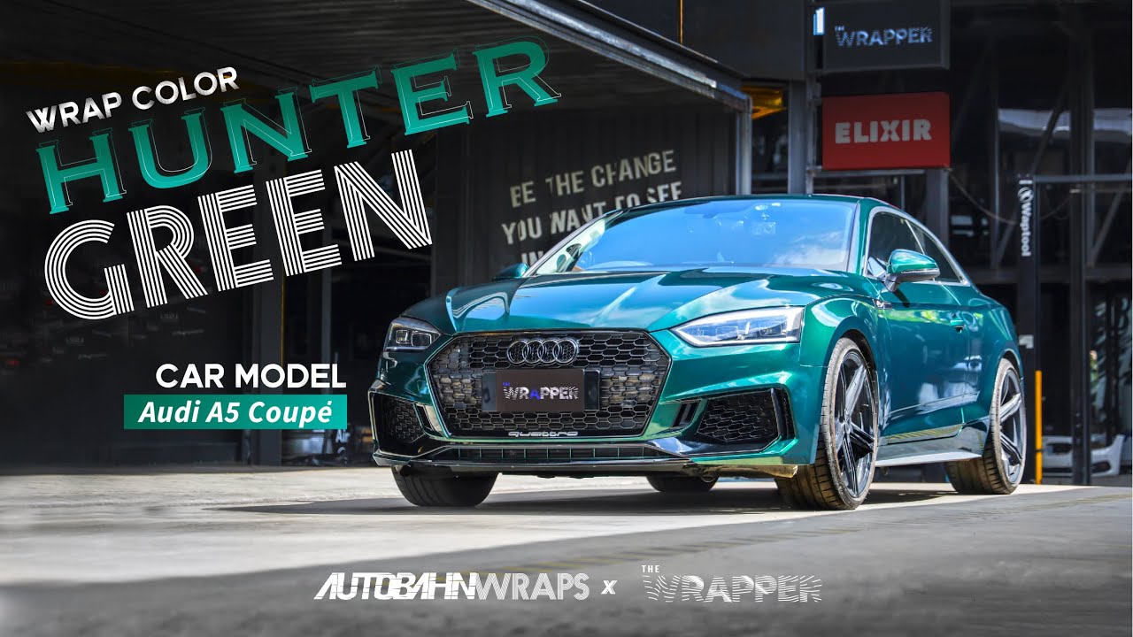 Audi A5 Wrapped in Hunter Green