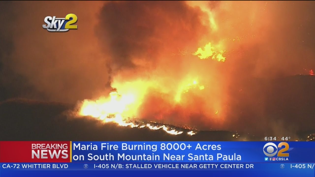 Maria Fire Grows To Over 8,000 Acres As Thousands Forced To Flee