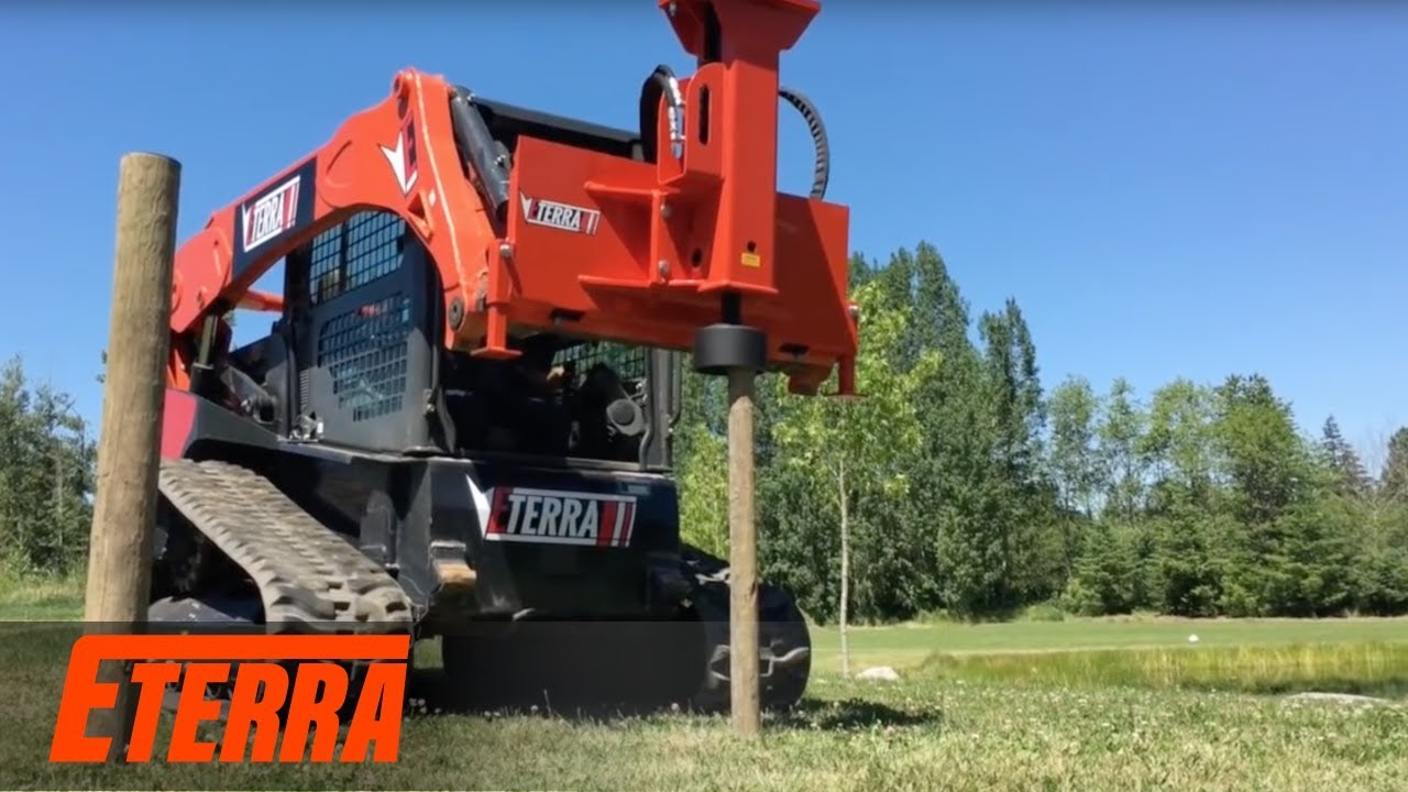Skid Steer Breaker Style Post Driver | Eterra