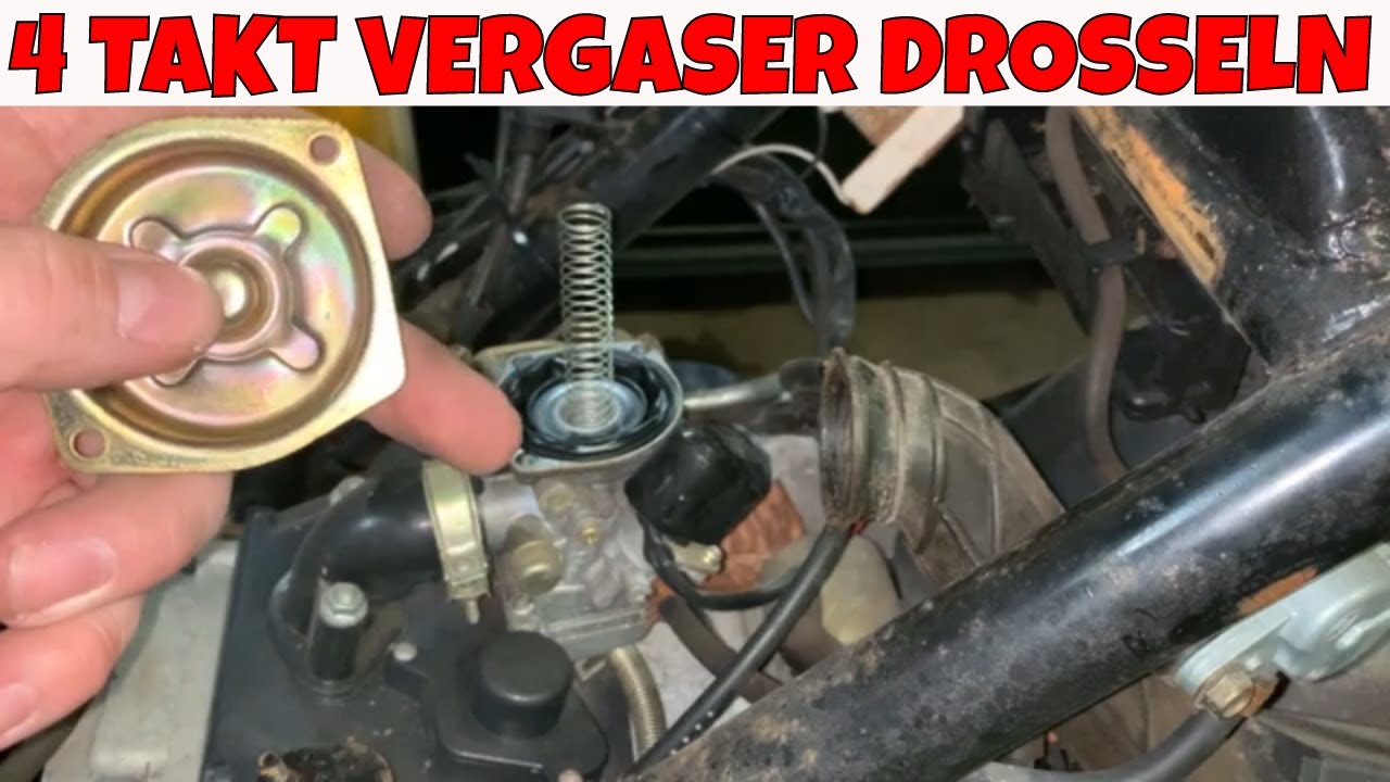 [TUTORIAL] alle 4 Takt China Roller Drosseln im Vergaser / Rex 450 Baotian Benzhou Jackfox