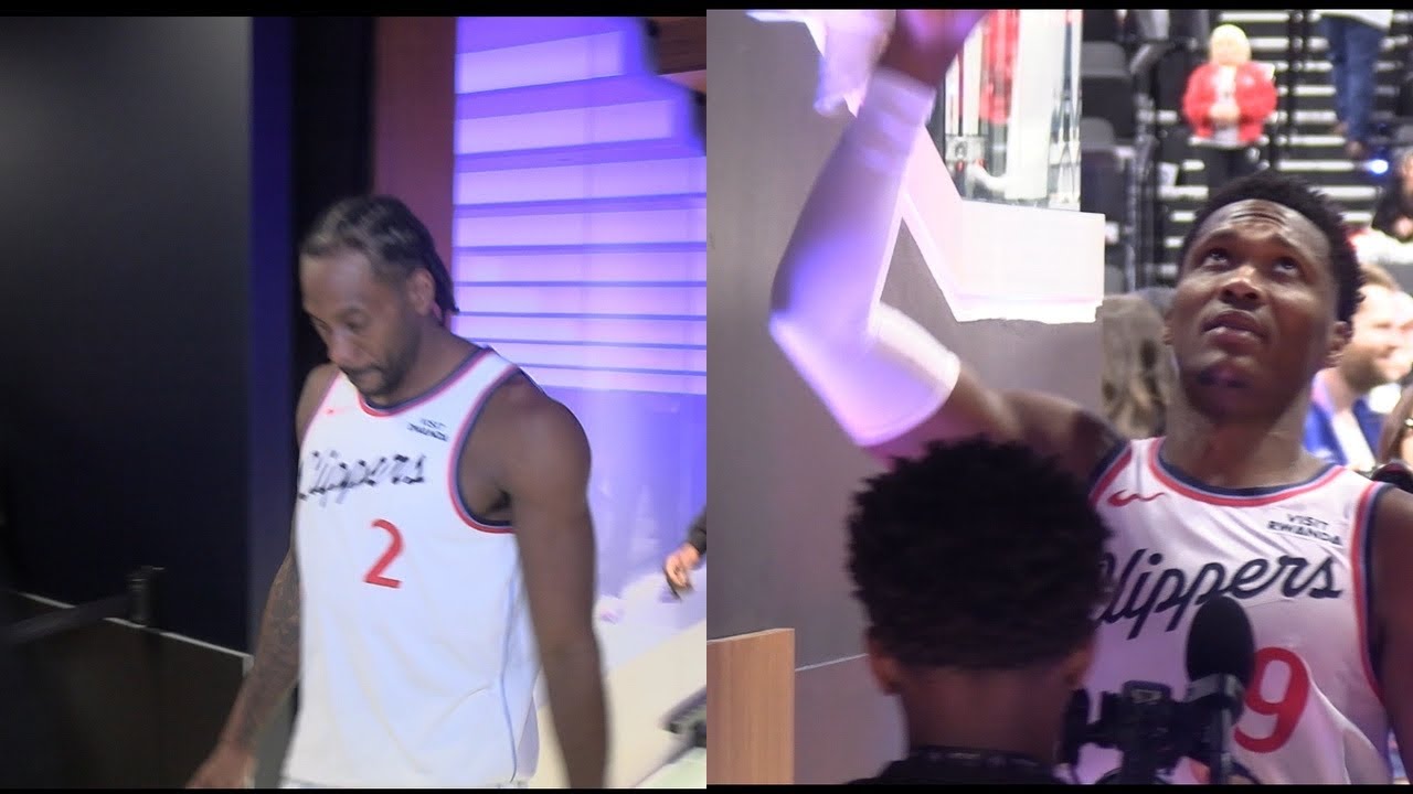 Kawhi Leonard & Ben Mathurin After His 38 Point Clipper Home Debut.