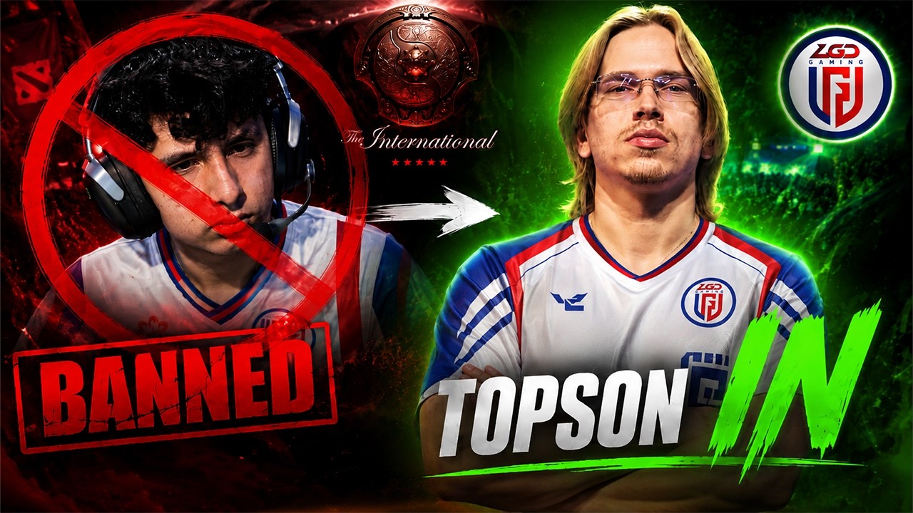 TOPSON переходит в LGD после скандала с баном TaiLung 322 на TI15 The International 2026!