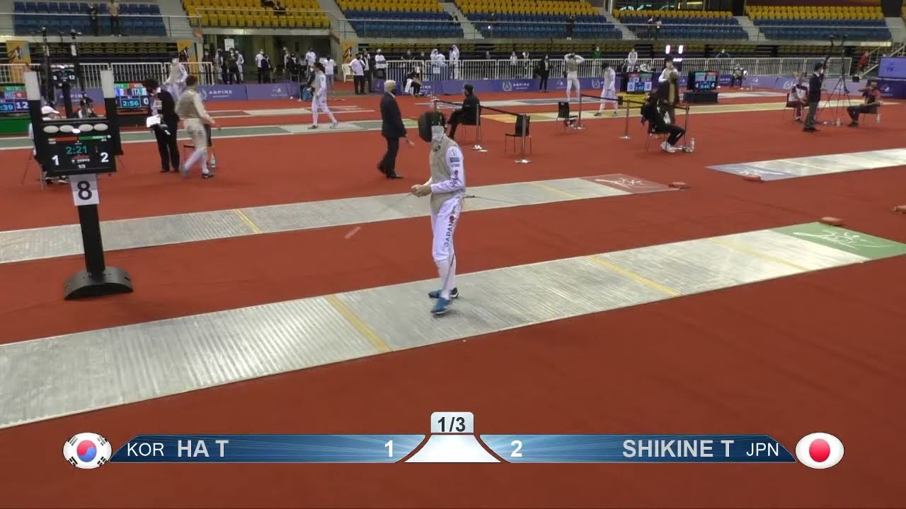Doha 2021 SMF - L64 - Ha KOR v Shikine JPN