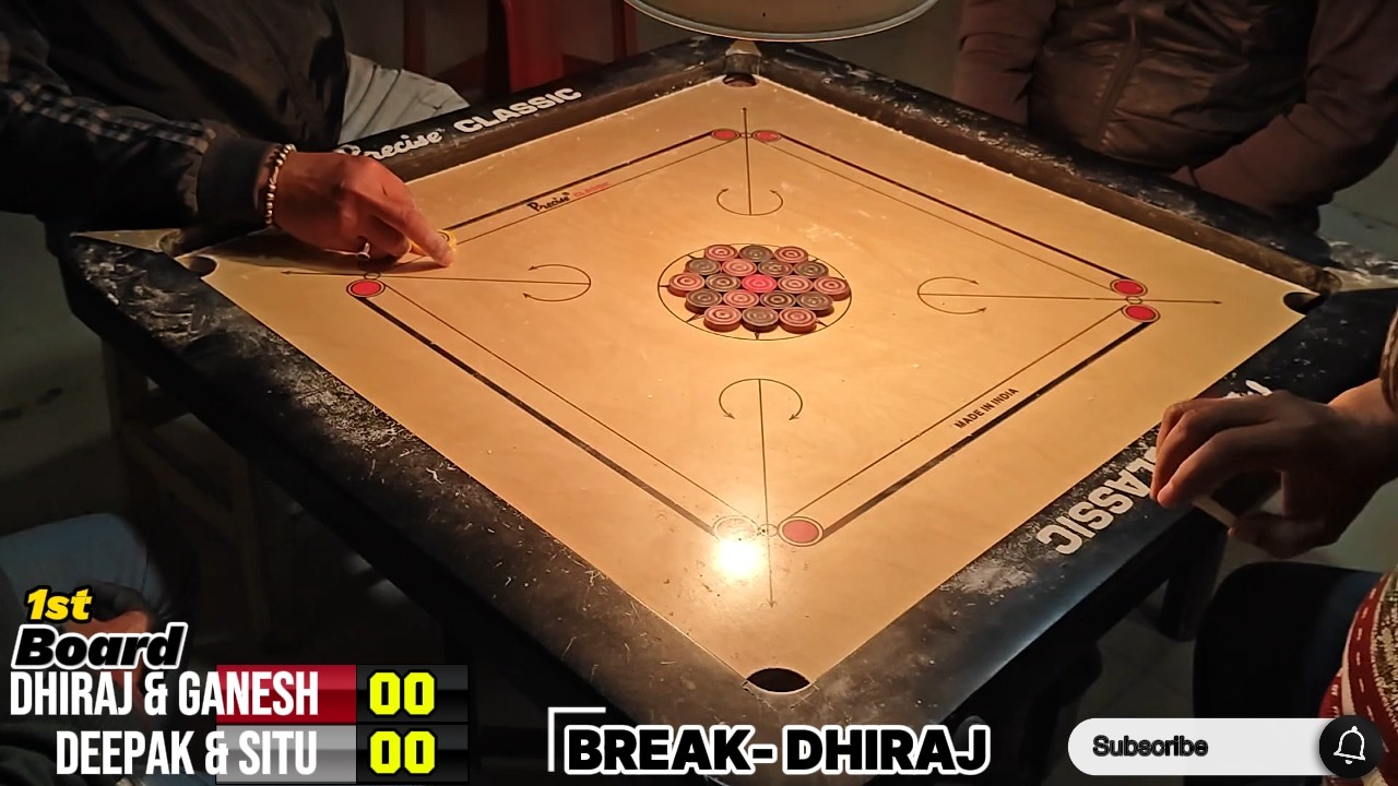 🎯 Epic Carrom Doubles Match | Dhiraj & Ganesh vs Deepak & Situ | Full Club Game 🏆🔥