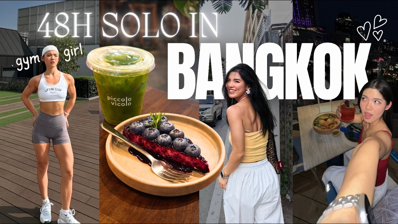 solo in Bangkok for 2 days 🇹🇭 gym, food, CNY & total reset🌿