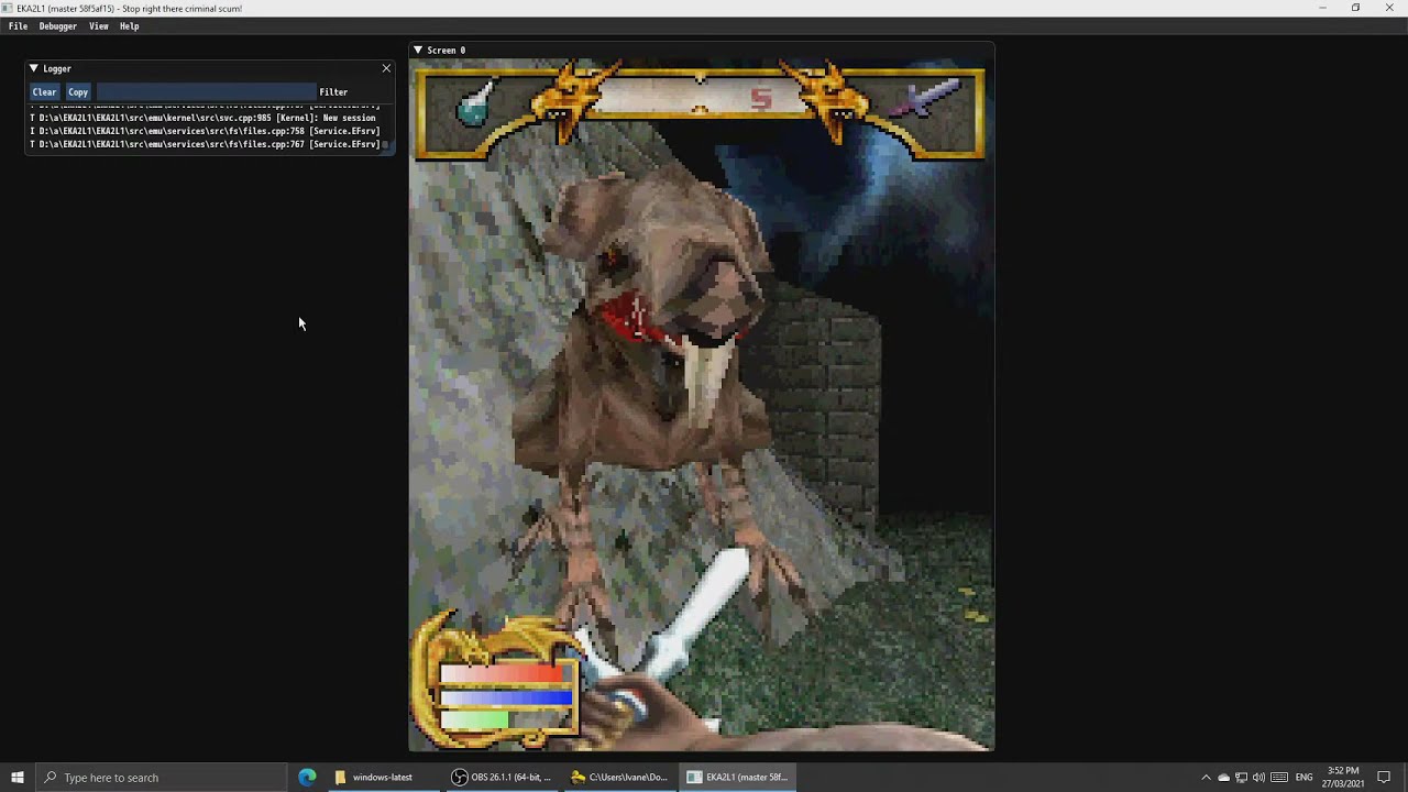 N-Gage emulator stream