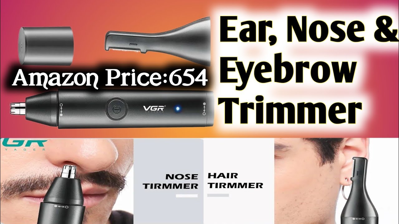 VGR V-613 Ear, Nose & Eyebrow Trimmer Professional USB Rechargeable Nose Trimmer for Men and Women