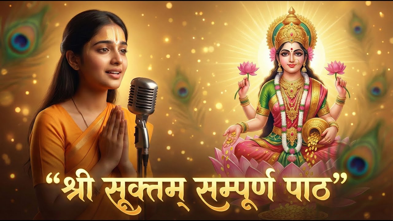Shri Suktam with Lyrics 🪔 | श्री सूक्तम् | Goddess Lakshmi Vedic Mantra for Wealth & Peace