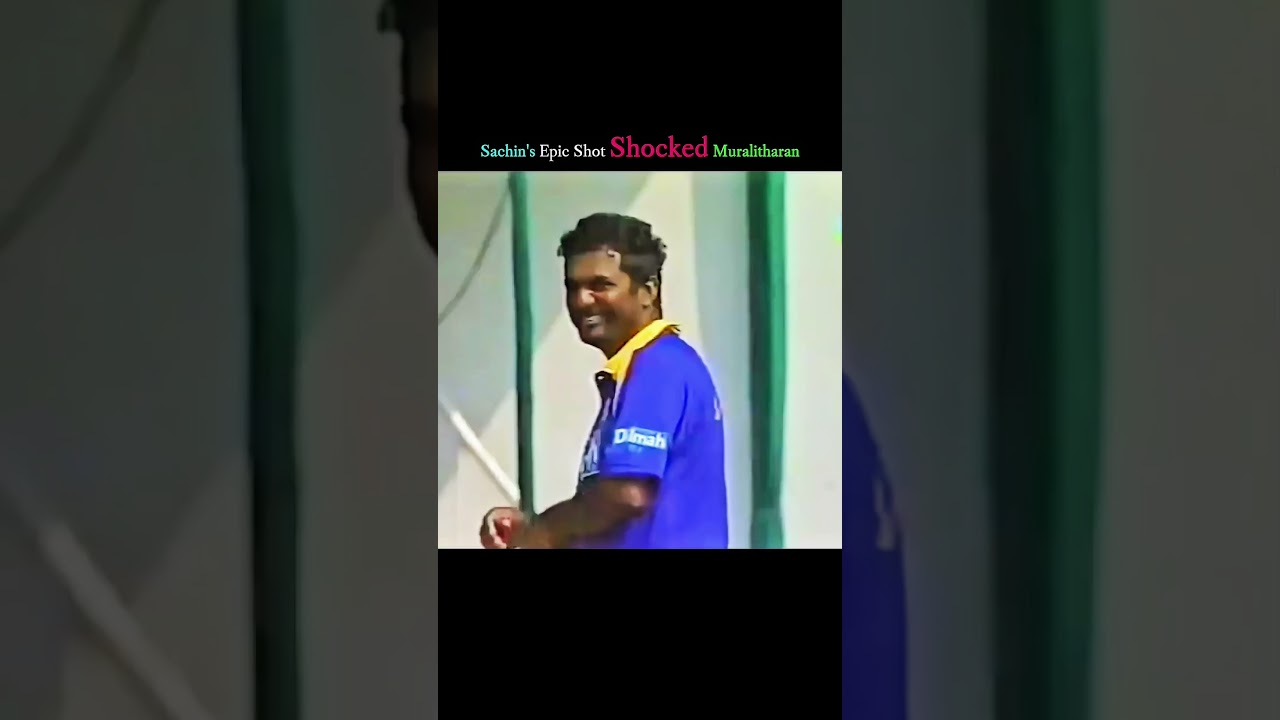 Sachin Epic Shot Shocked Muralidharan 🥶 #shorts #viral