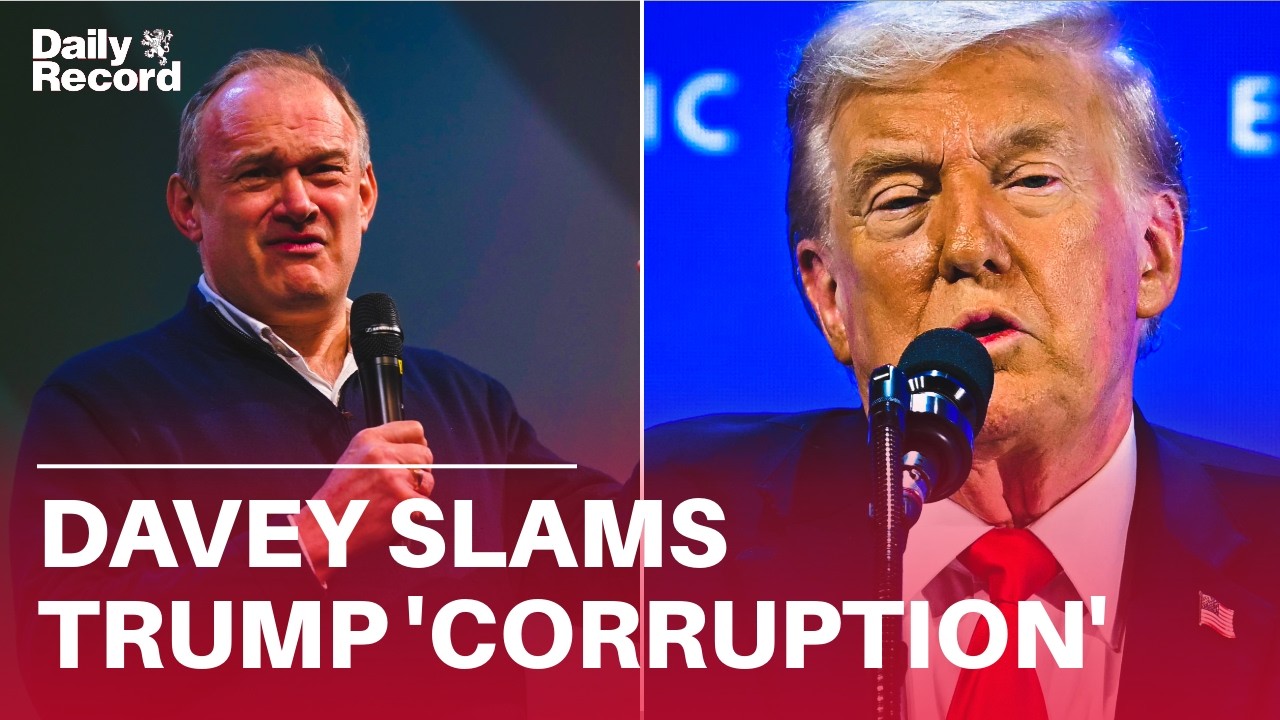 Ed Davey and Lib Dems call out 'CORRUPT' Donald Trump for 'trampling international law'