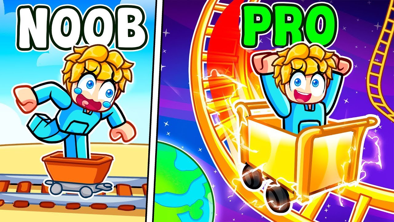 Noob Achterbahn vs Pro Achterbahn in Roblox!