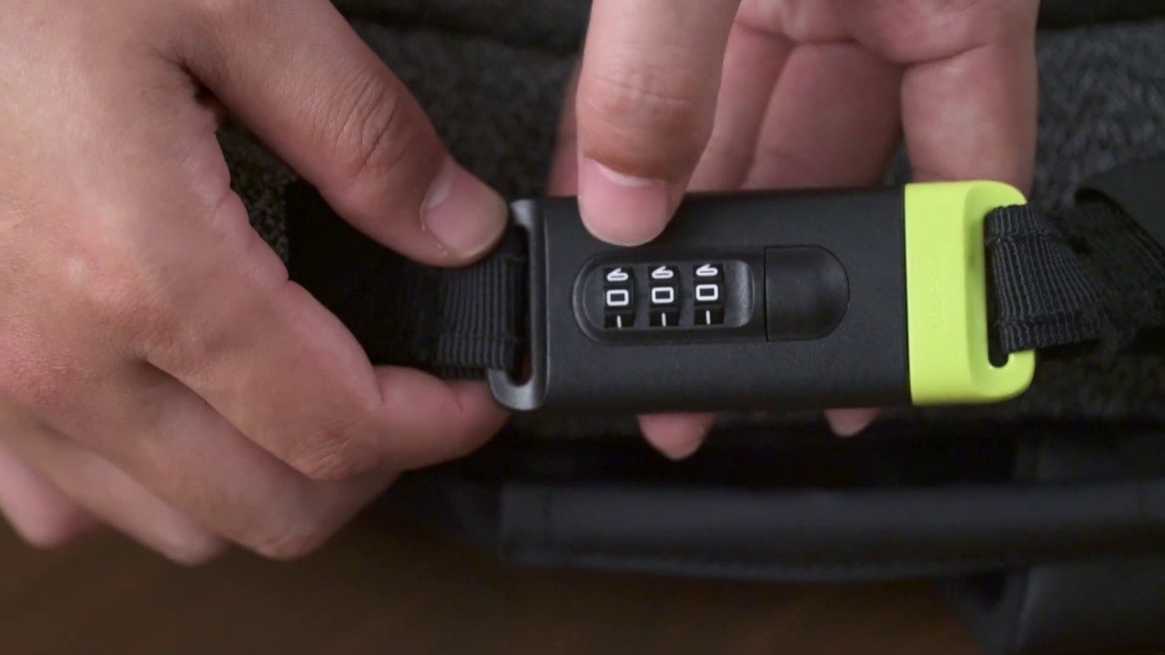 How to reset your Urban backpack lock