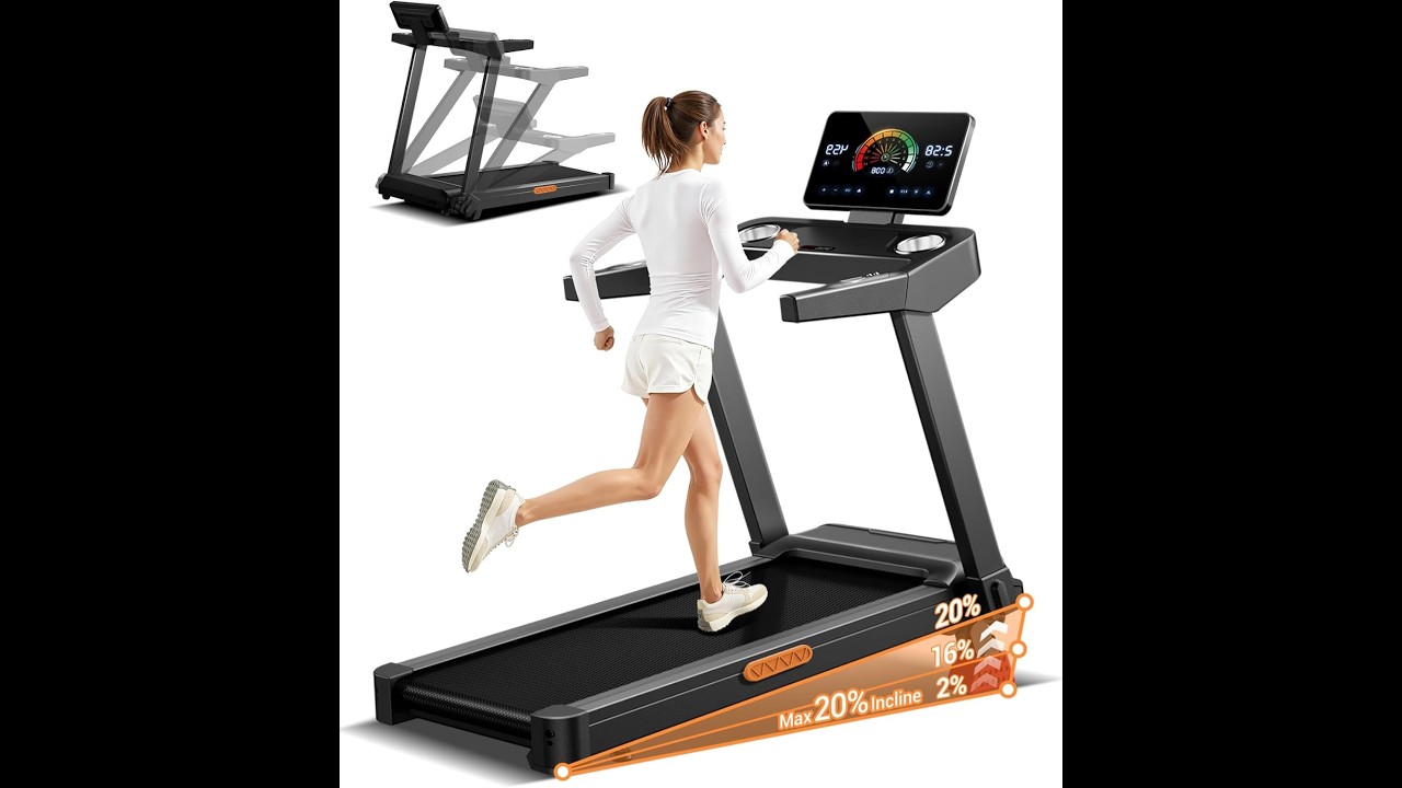 Review: UMAY Fitness Treadmill – 20% Incline & 3.5HP Motor for Home Workouts