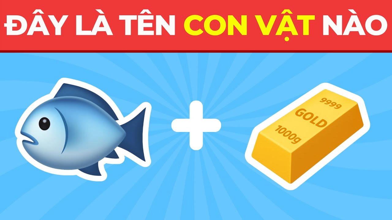 Thử Tài Tinh Mắt : Đoán Tên Động Vật Bằng Emoji 🐱🐶🦀 |  BuBo Quiz