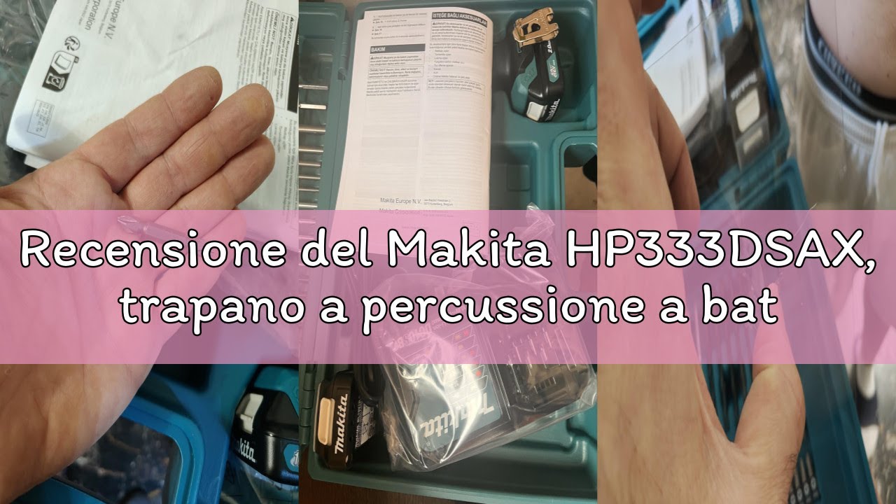 Recensione del Makita HP333DSAX, trapano a percussione a batteria 12V max./2,0 Ah, 2 batterie + cari
