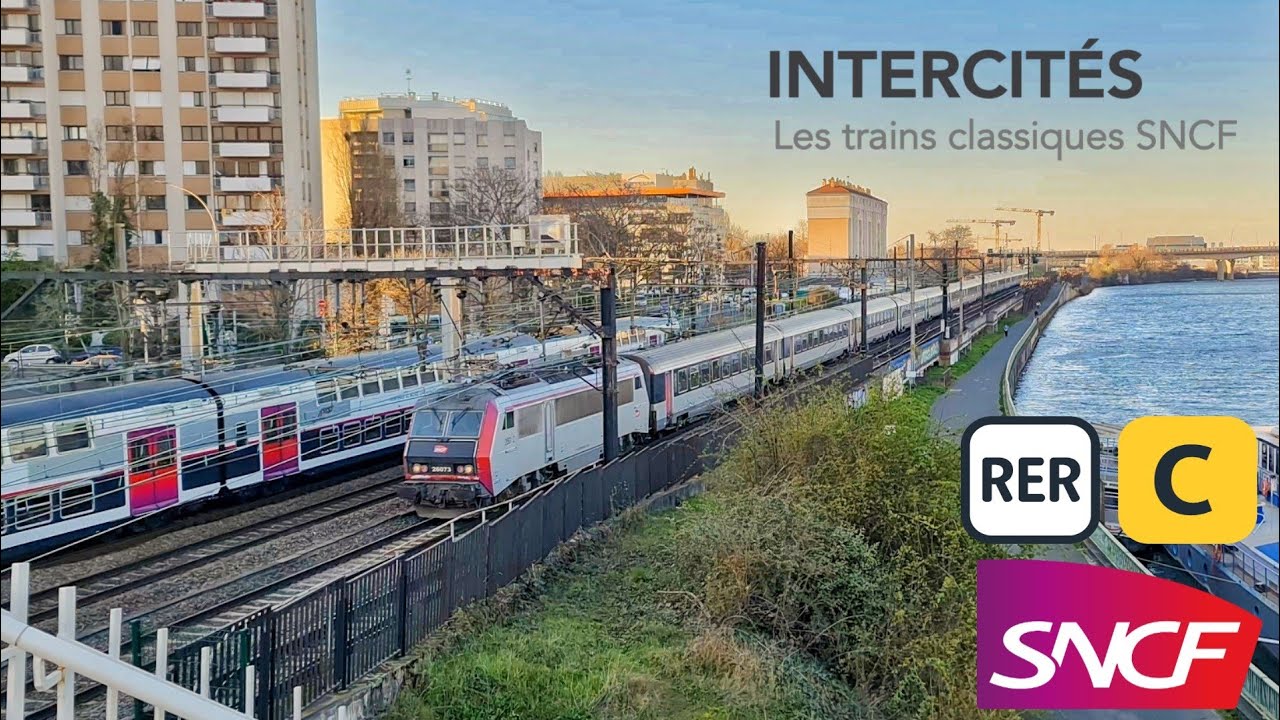 🇨🇵 Paris Trains : RER Ligne C et Intercites BB26000 à Choisy le roi