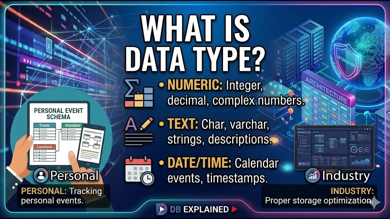 SQL Data Types Explained  Numeric • Text • Date/Time