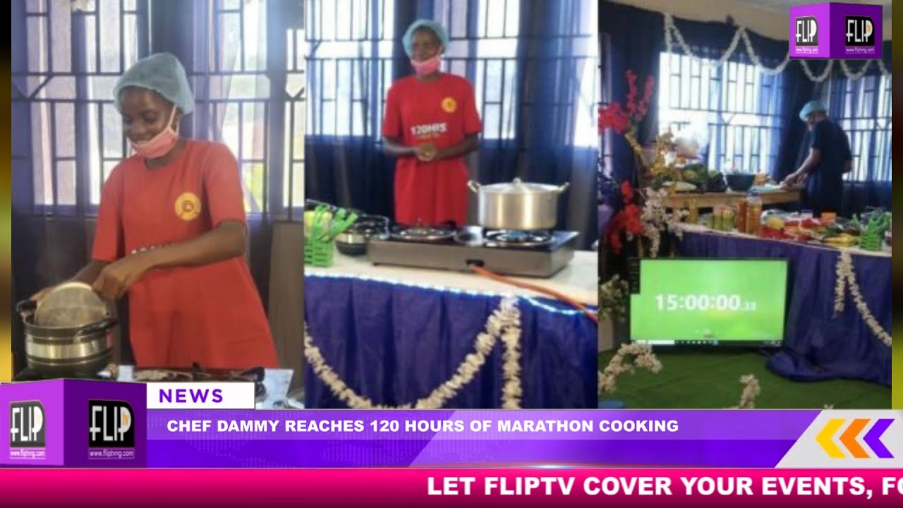 CHEF DAMMY REACHES 120 HOURS OF MARATHON COOKING
