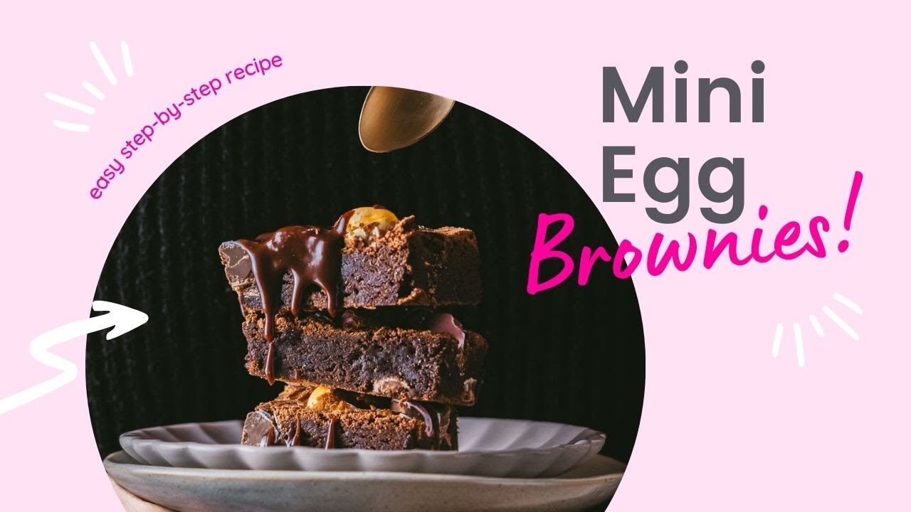 How to make MINI EGG BROWNIES / Easy step-by-step Easter dessert recipe