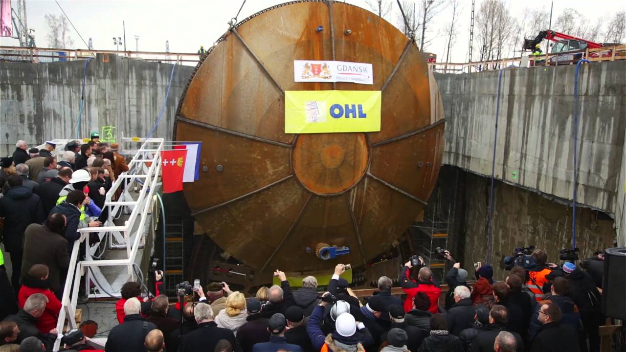 Budowa Tunelu pod Martwą Wisłą - 4 lata w 8 minut