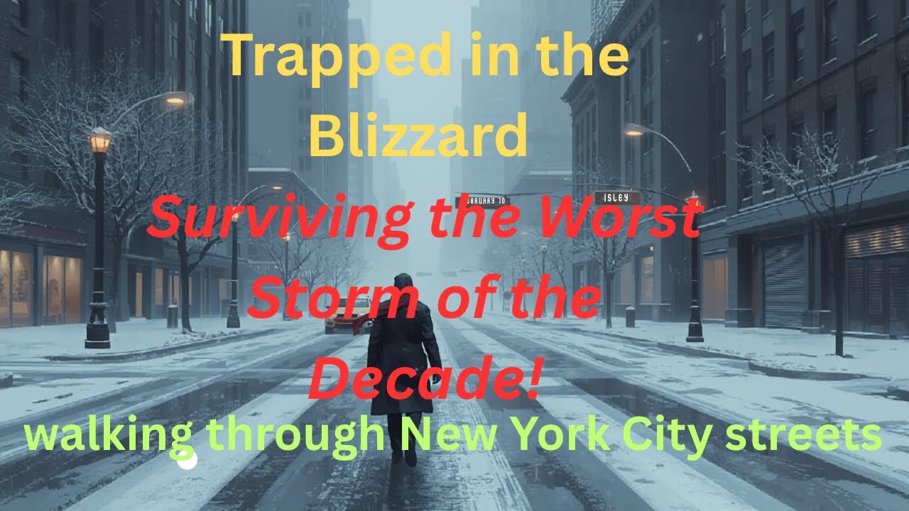BLIZZARD WARNING: Dangerous Whiteout Conditions in Brooklyn streets, have to walk 