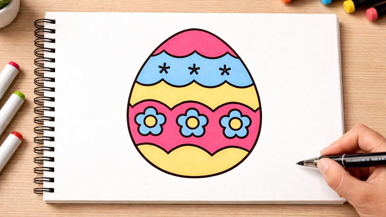 Easter coloring 🐰🐣🐰 | Relaxing marker sounds