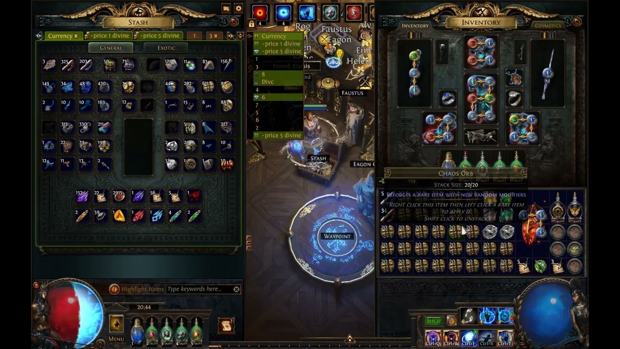 (Sound)How I made my first 500 div with the Currency Exchange - Path of Exile 1 - Mercenaries League