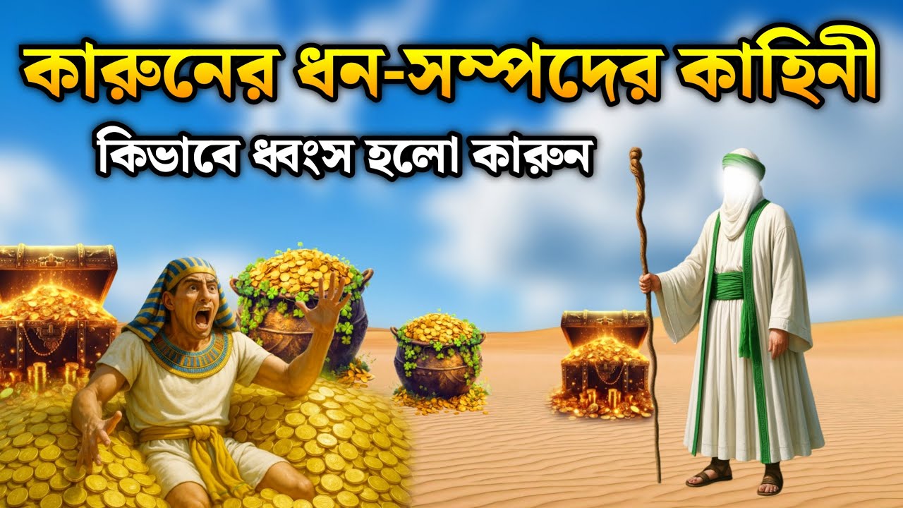কারুনের ধন-সম্পদের কাহিনী | হযরত মুসা আঃ ও কারুনের ঘটনা | ইসলামিক কাহিনী | Special History