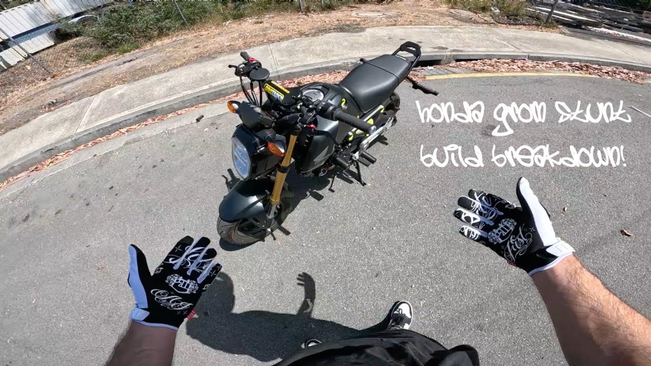 2021 Honda Grom Stunt Build Breakdown Mini Vlog + Wheelies