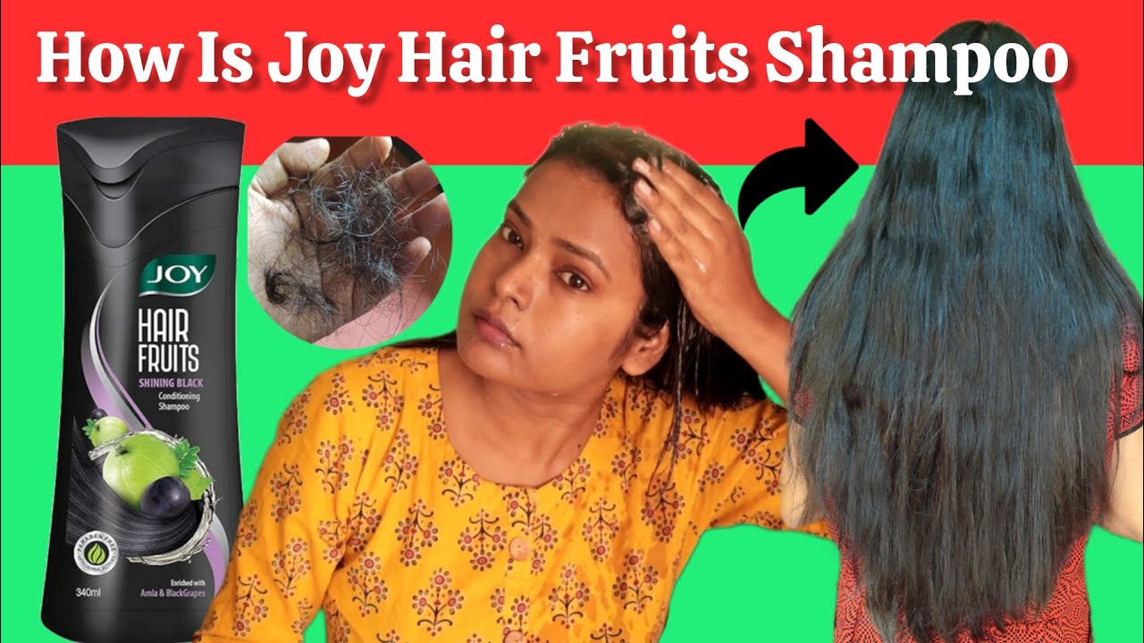 OMG I Washed My Hair By Joy Fruits Shinning Black Shampoo | Live Result Joy Shampoo  | Shinny Roops