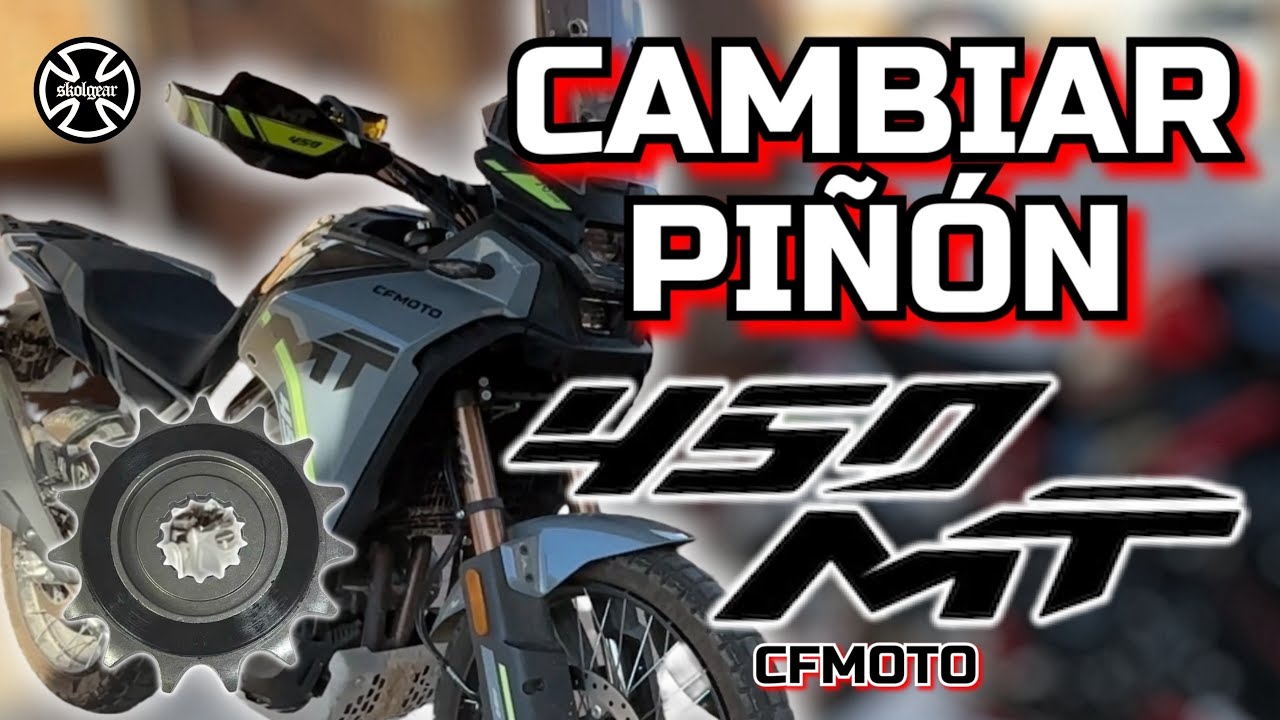 Cambiar PIÑÓN de SALIDA | CF MOTO 450MT | Guía detallada PASO a PASO 