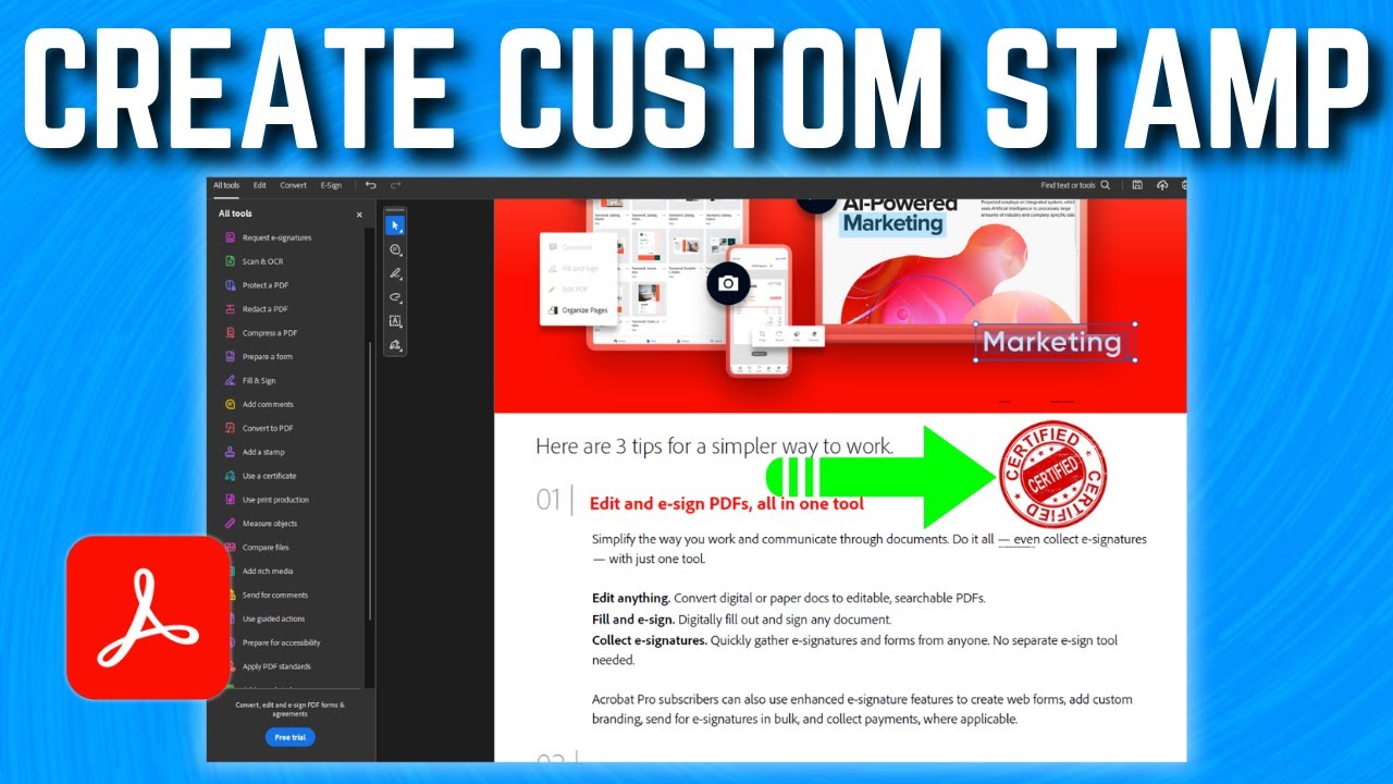 Create a Custom Stamp in Adobe Acrobat (Quick & Easy)