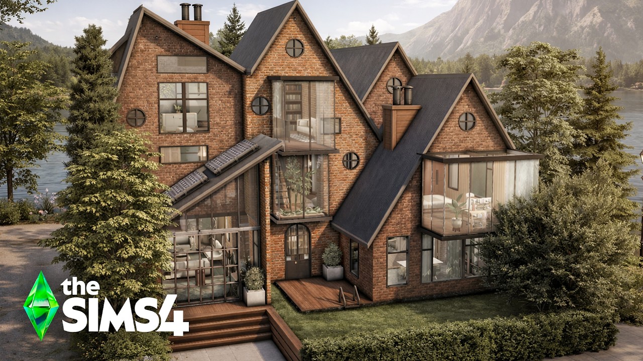 HOUSE IN THE OLD FACTORY - Relaxing Speeed Build - ASMR| The Sims 4 - no cc.