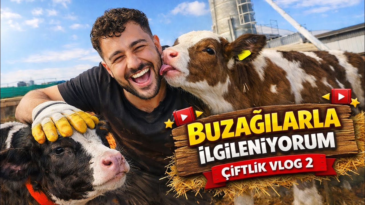 Çiftlik Vlog 2 Buzağılarla İlgileniyorum 