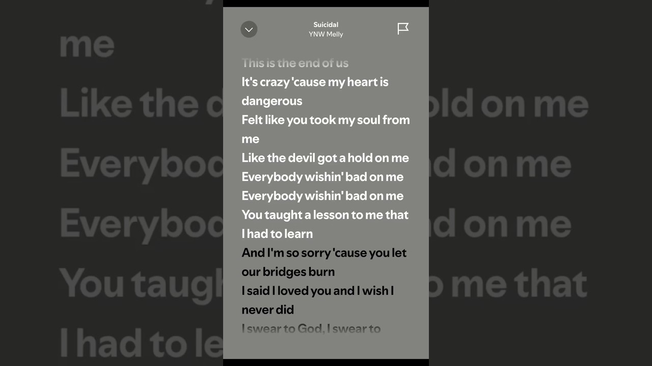 Suicidal - YNW Melly (Lyrics)