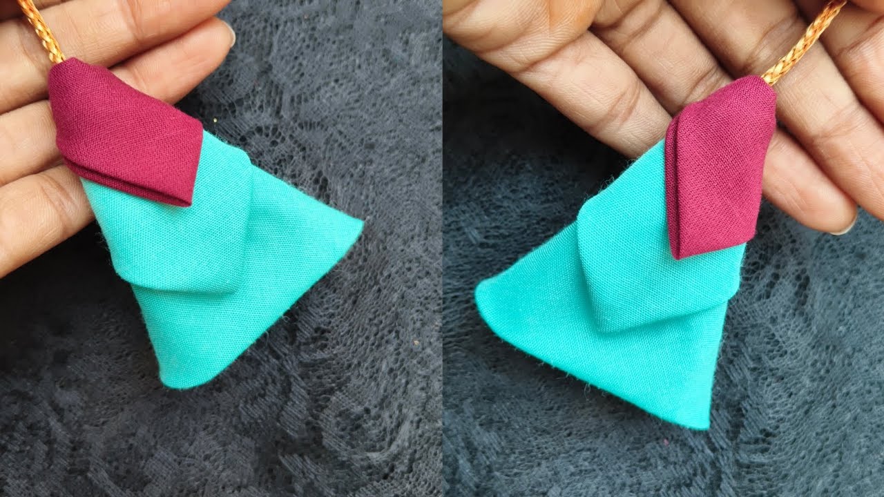Easy and Beautiful Latkan Design | Fabric Latkan Making at Home | Blouse Latkan Design