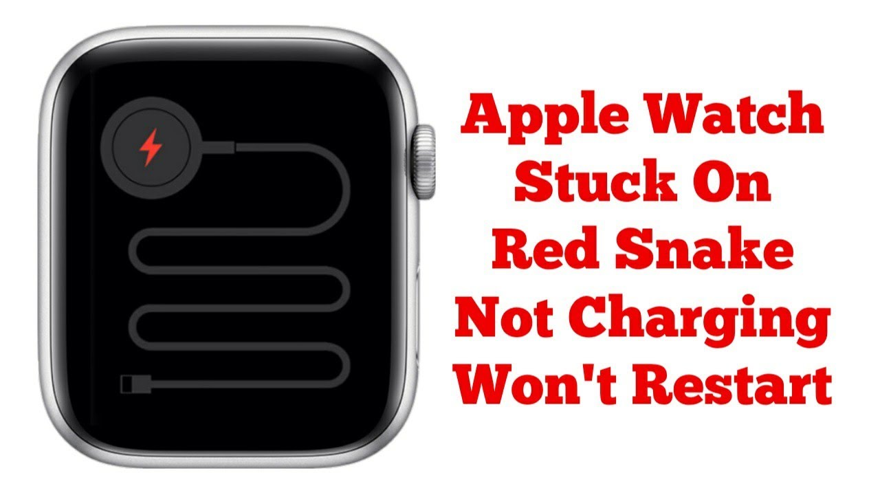Apple Watch Stuck On Red Snake and Not Charging and Won't Restart on watchOS 10 - Fixed 2023
