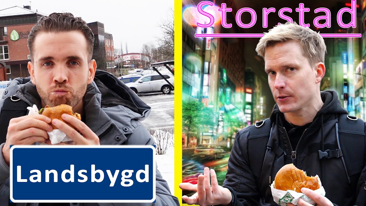 Jämför maten i en storstad VS landsbygden! Är det skillnad?