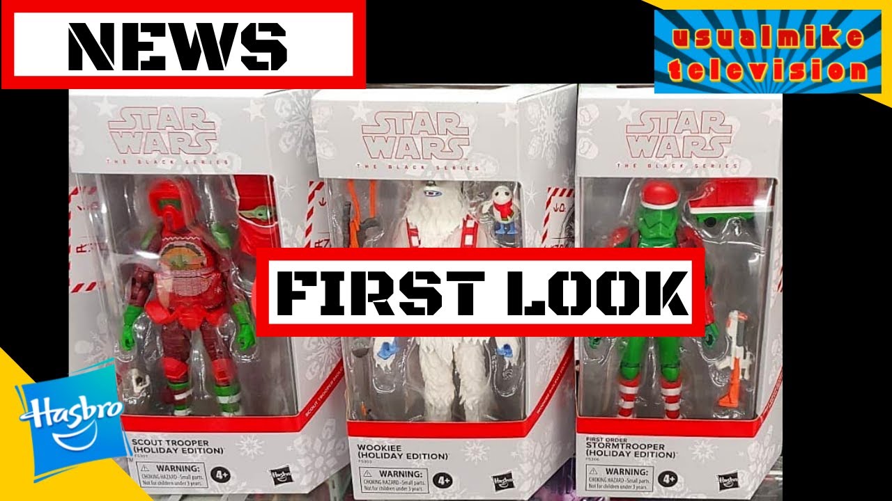 STAR WARS ACTION FIGURE NEWS BLACK SERIES HOLIDAY EDITION FIGURES FIRST LOOK PLUS EPIC UNBOXING!